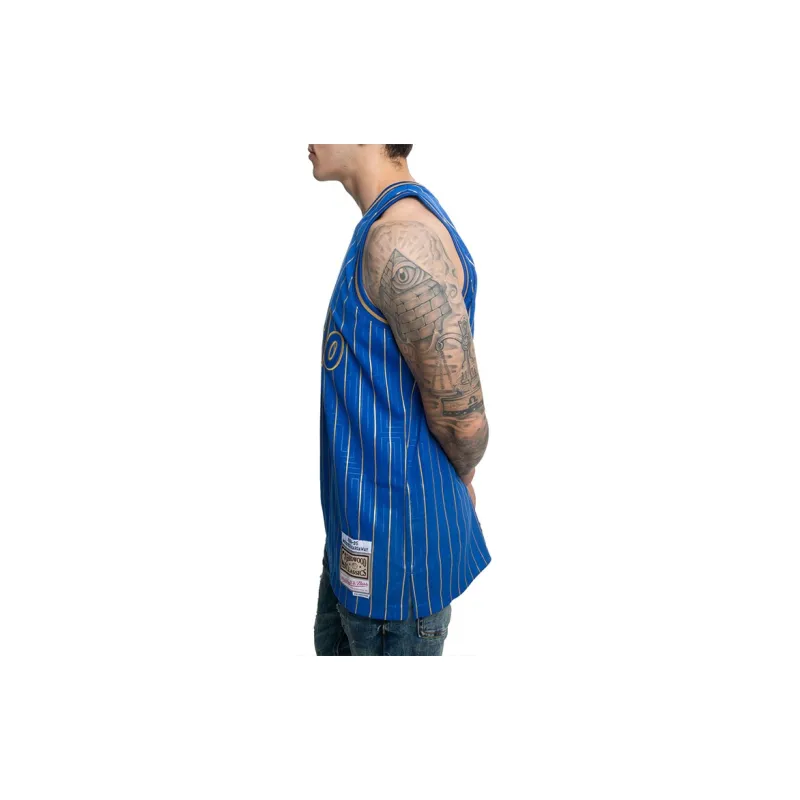 Mitchell Ness Basketball Jerseys Men Blue-4