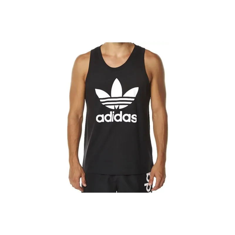 Adidas Originals Trefoil Tank Tops Men's Black-1
