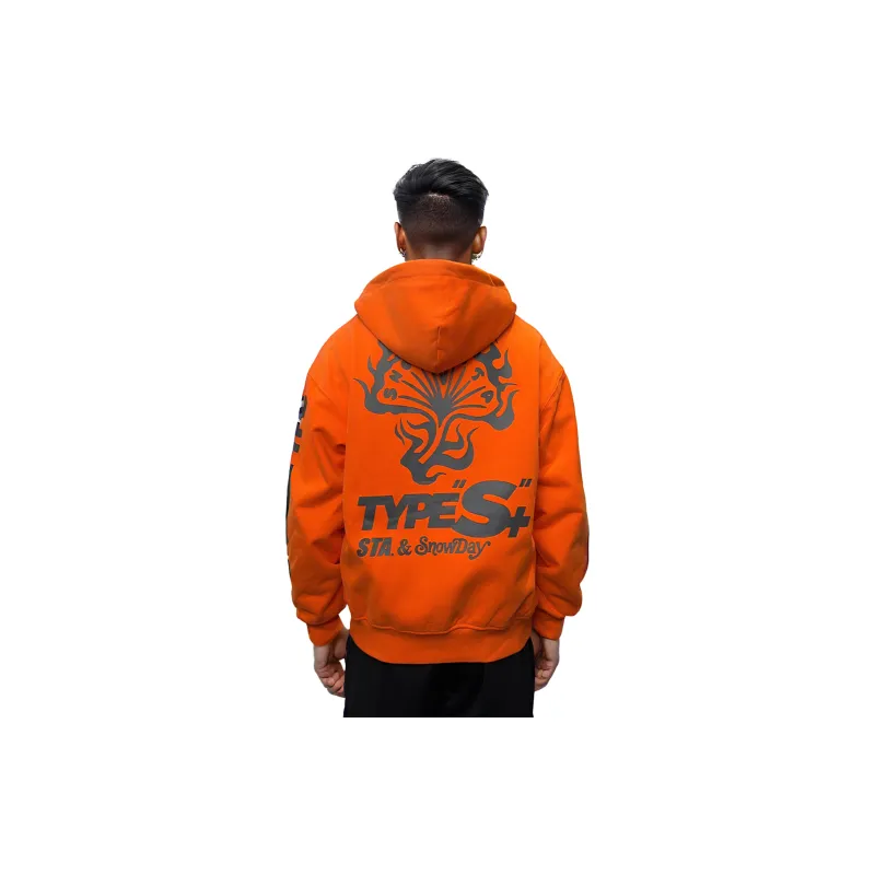 Snowday x STA TypeS Sweatshirt Unisex Orange Red-2