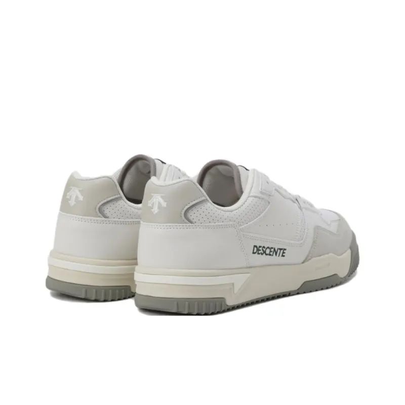 DESCENTE Dribble V2 Anti Slip Wear Resistant Low Top Skateboard Shoes Unisex White Gray-2