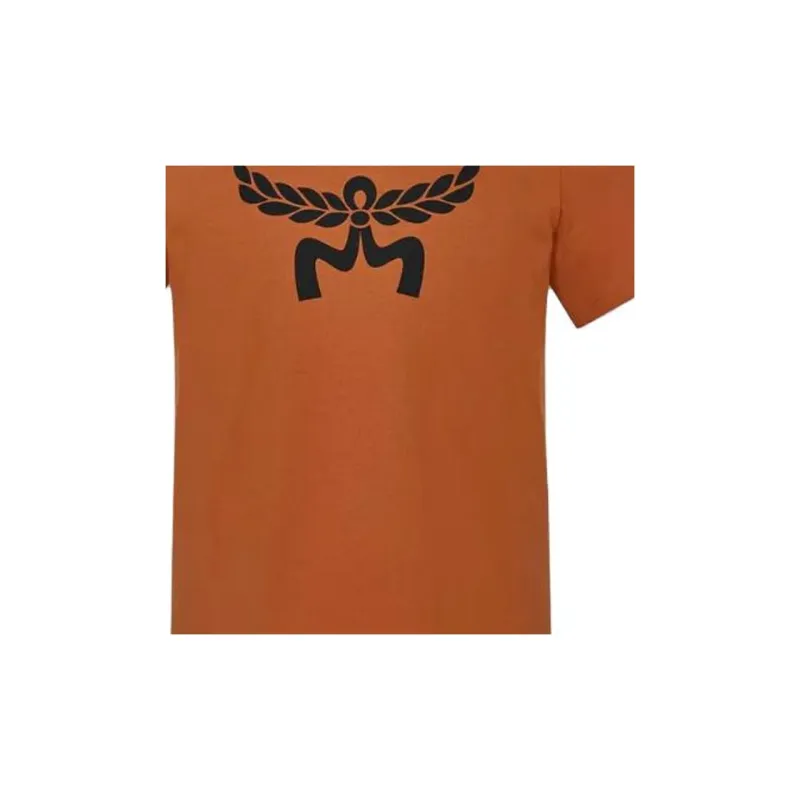 MCM Laurel Logo Printed Crewneck T Shirt-6