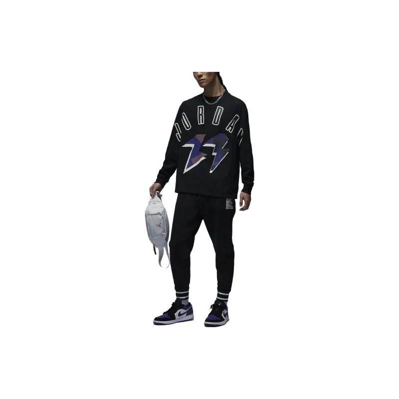 Jordan Knitted Sweatpants Men Black-2