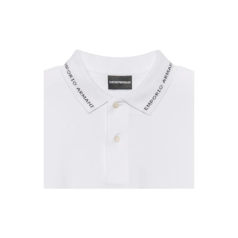 EMPORIO ARMANI Polo Shirts Men White-4