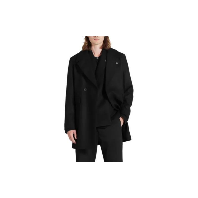 REPRESENT Double Breasted Overcoat Coats Men's Black-3