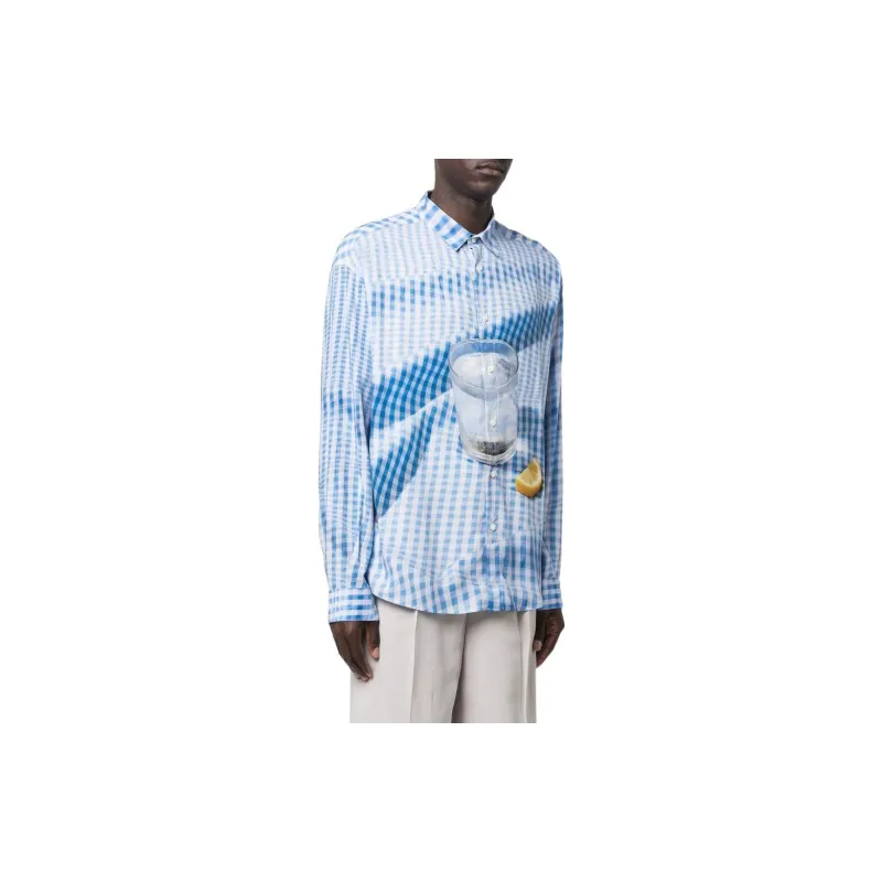 Jacquemus La Chemise Simon Tablecloth Print Shirt-2