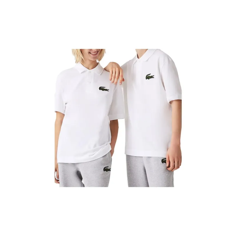 LACOSTE Logo Embroidered Short Sleeved Polo Shirt-3