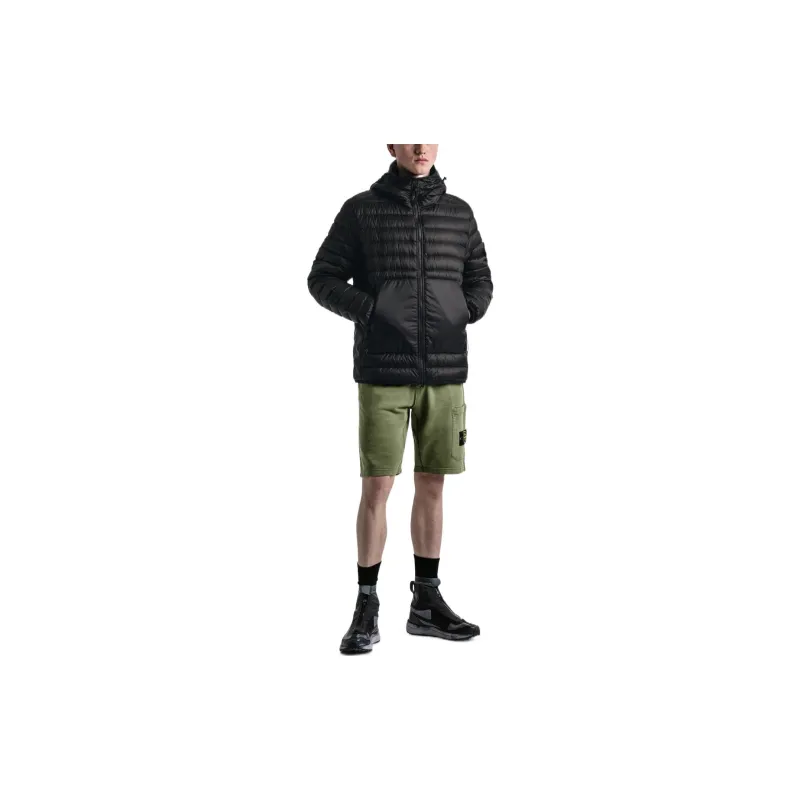 STONE ISLAND Logo patch Track Shorts-4