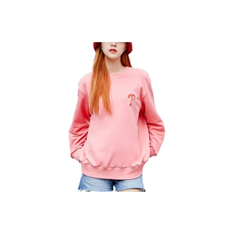 MLB Sweatshirt Unisex Orange Pink-2
