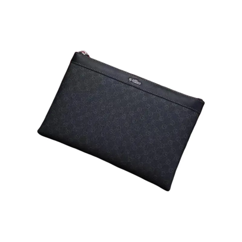 GOLDLION PVC Polyvinyl Chloride Clutch Medium Size Men Black-2