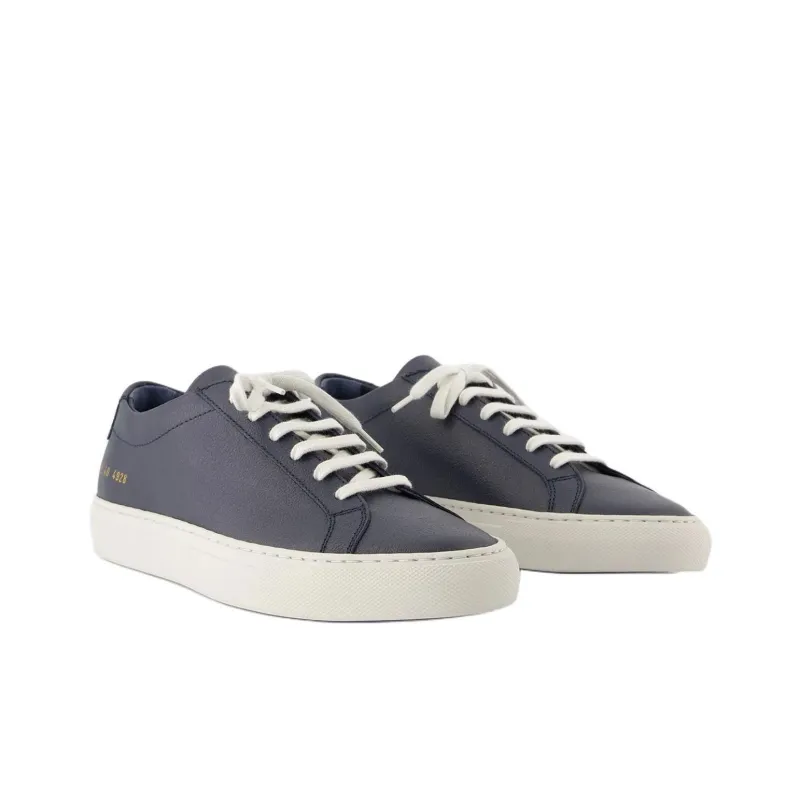 COMMON PROJECTS Achilles Contrast Bumpy Low Top Skateboard Shoes Men's Blue-2