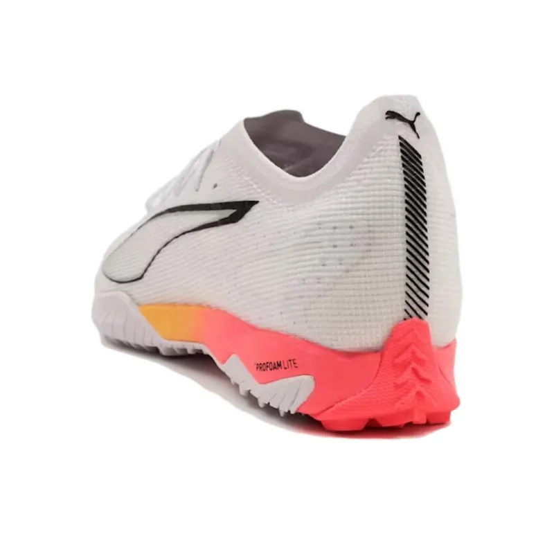 PUMA Ultra 5 Slip-Resistant Soccer Shoes Men's Silver White-3