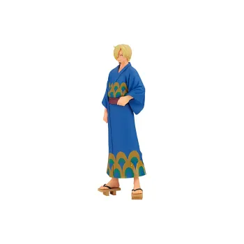 BANPRESTO Sanji DXF One Piece Great Voyage Collection And Country Bathrobe Bonus Gifts 17cm