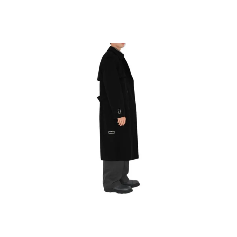 Burberry Trench Coats Men Black-3