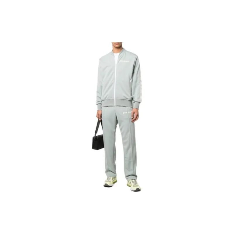PALM ANGELS Grey Track Jacket-2
