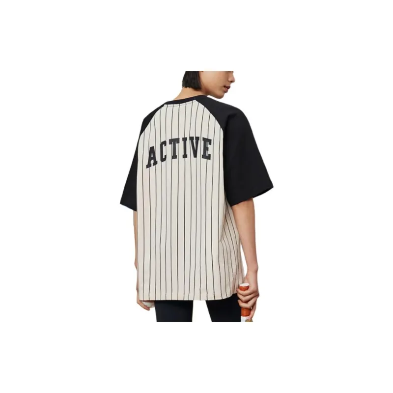 XTEP Vitality Series T Shirt Unisex Cotton White/Jet Black-3