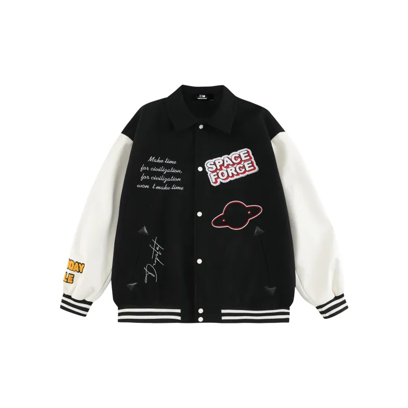 THREE BODY Baseball Jacket Unisex-1