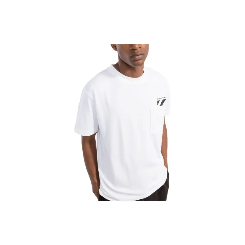 OFF WHITE Diag Stripe Pocket Tee-3
