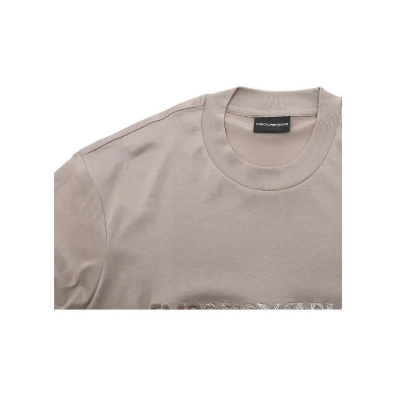 EMPORIO ARMANI SS24 T Shirt Men's Light Coffee-5