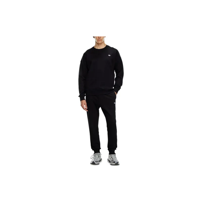 DIESEL Mid Rise Logo Patch Track Pants-1