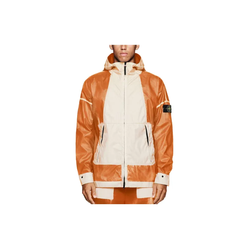 STONE ISLAND STONE ISLAND Hand Sprayed SS23 Jackets Coats Men's Burnt Tea Brown-2