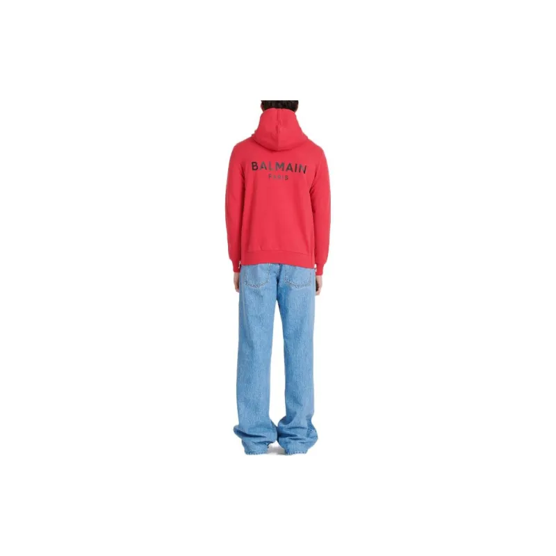 BALMAIN Sweatshirts Men Red-2