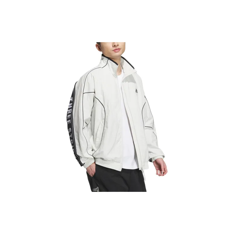Adidas WORDING FW24 WRINKLED LINED TRACK TOP Jacket Unisex Track Gray-2