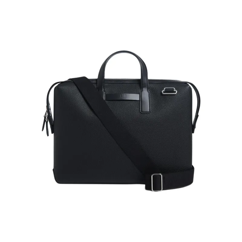 Dunhill Grained Calfskin Briefcases Regular Men's Black-0