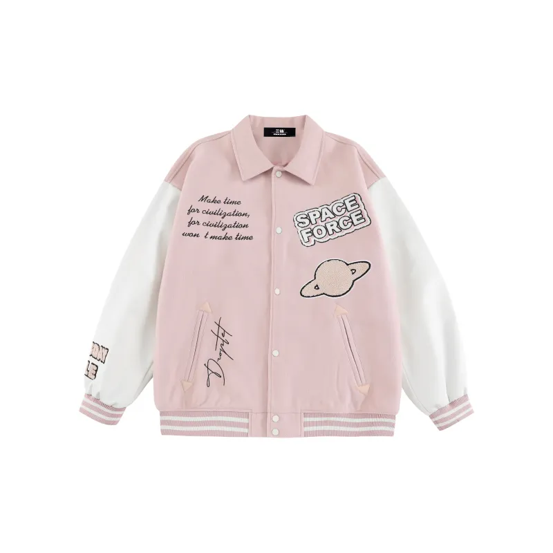 THREE BODY Baseball Jacket Unisex-3