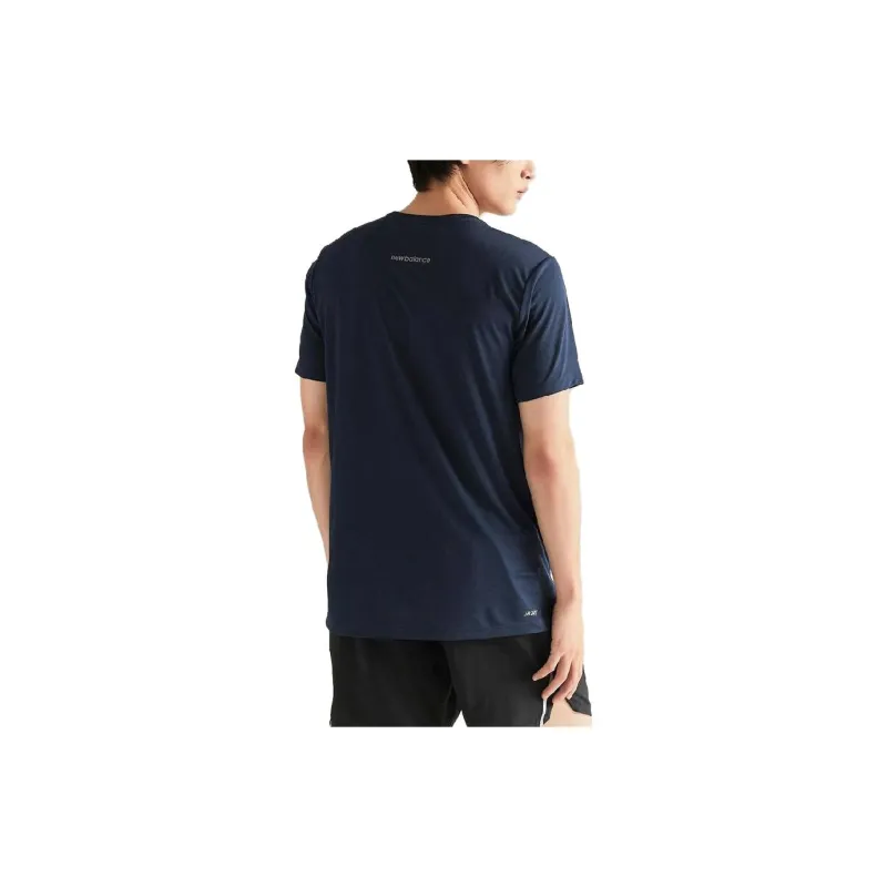 New Balance T Shirts Men Dark Blue-3