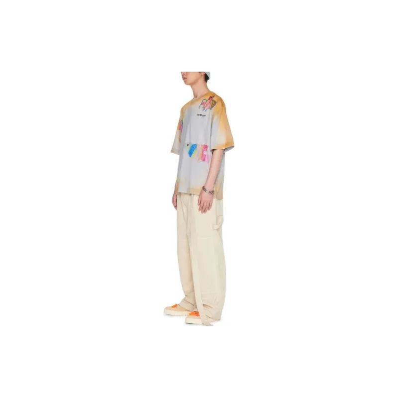 OFF-WHITE T-Shirts Men Orange-2