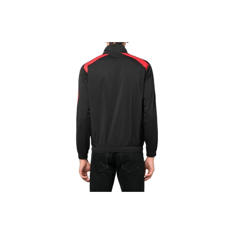 DIESEL Jackets Men Black Red-2