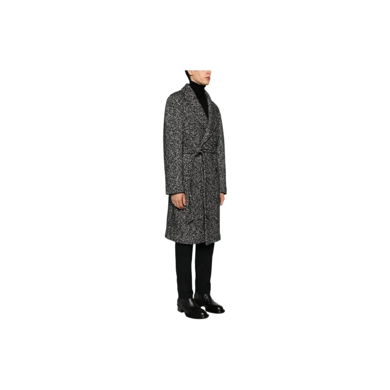 Tagliatore Royce Herringbone-pattern Coat-3