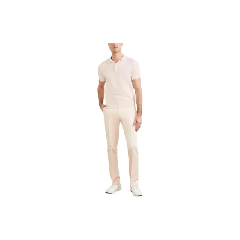 GUESS Formal Performance Polo Shirt Men's Pink-1
