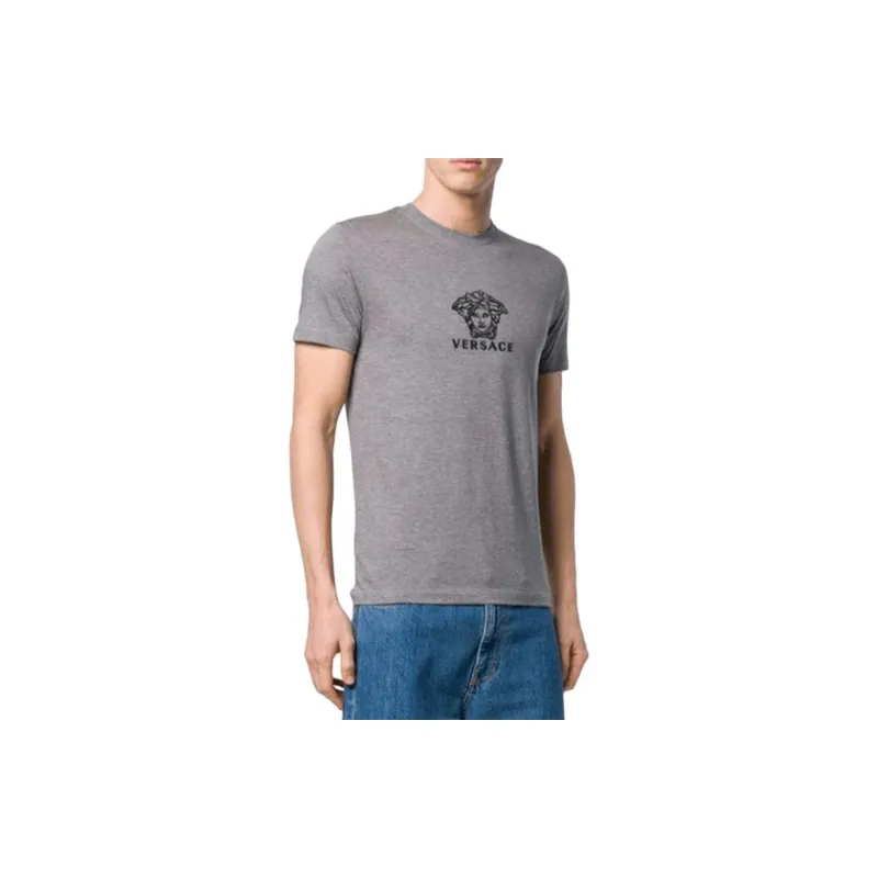 VERSACE T Shirts Men Gray-6