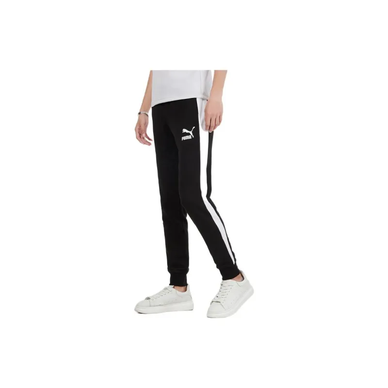 PUMA Knitted Sports Pants Men's Black-4