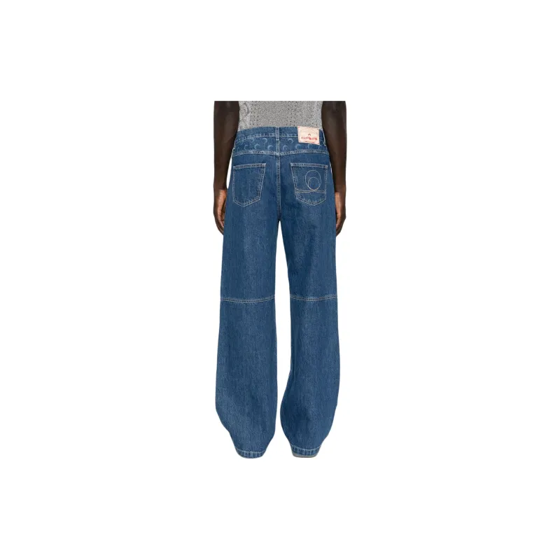Marine Serre FW24 Jeans Men's Indigo-3