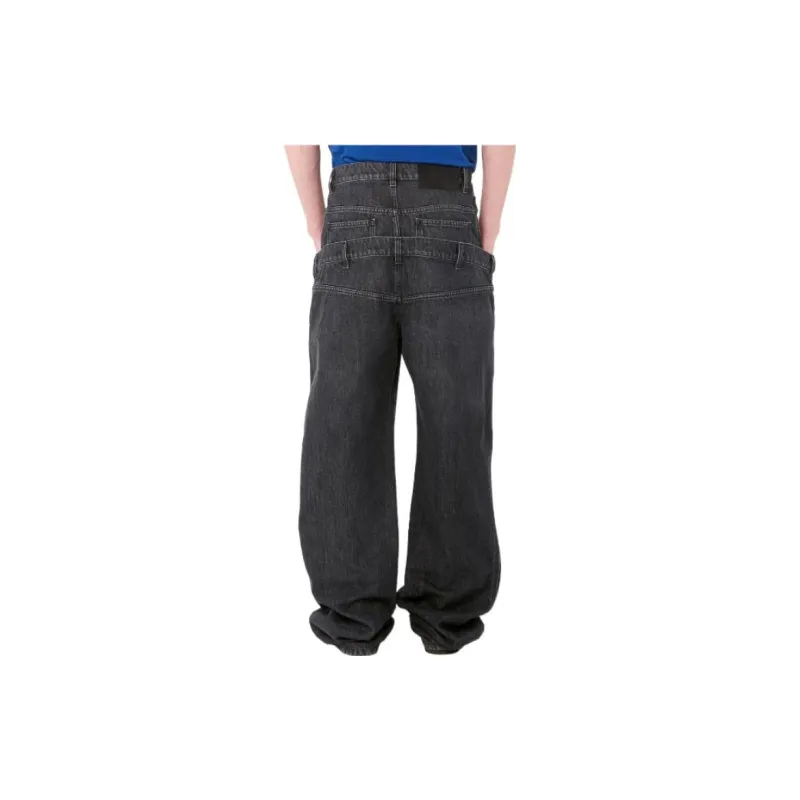 JW Anderson Jeans Unisex Dark Gray-2