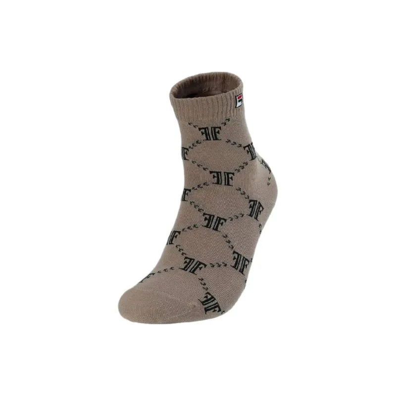 FILA Mid Calf Socks Women's 1 Pack Wheat Camel Khaki-0