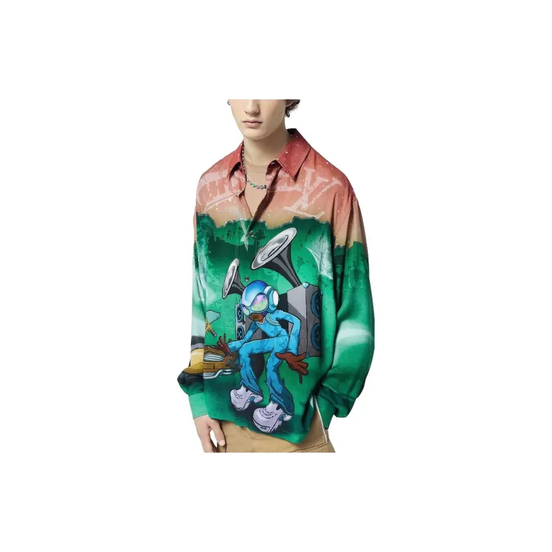 LOUIS VUITTON FW23 Shirt Men's Multicolor-4