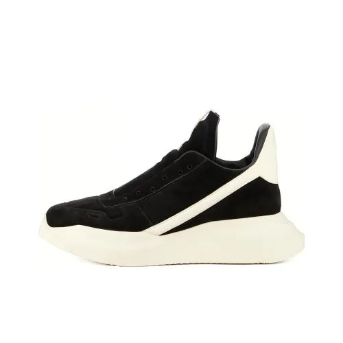 RICK OWENS Casual Shoes Men Low-Top Black/White