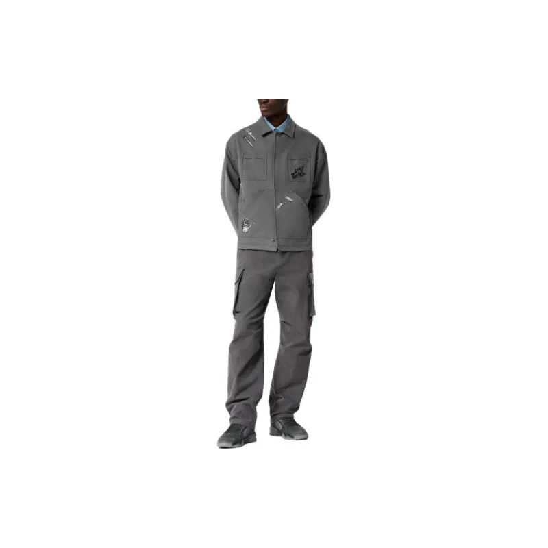 LOUIS VUITTON Jacket Men's Black Gray Color-1