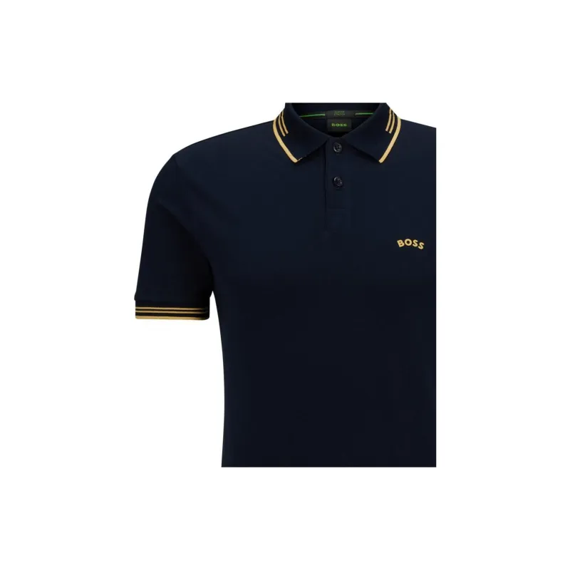 HUGO BOSS Polo Shirts Men Dark Blue-3
