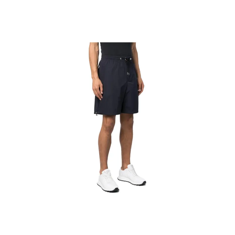 Moncler Logo patch Drawstring Bermuda Shorts-3