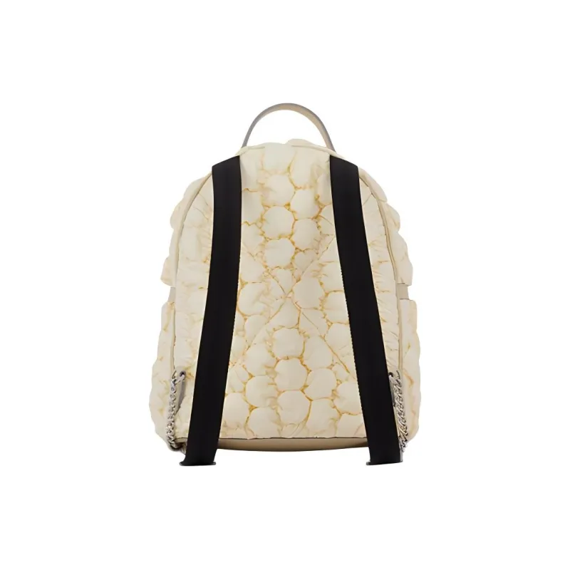 LANCEL Cow Leather Backpack Small Size Women's Cream-3