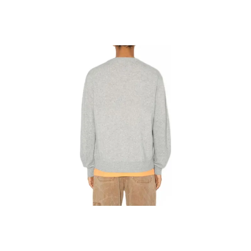 Acne Studios Face Logo Patch V Neck Cardigan-2
