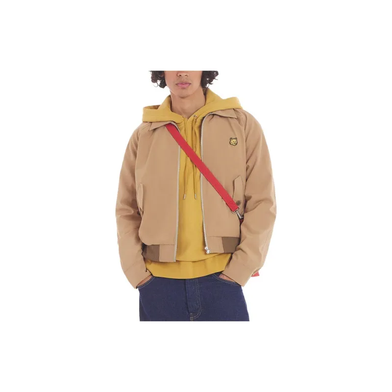 Maison Kitsune Technical Cotton Gabardine W Harrington Jacket-2