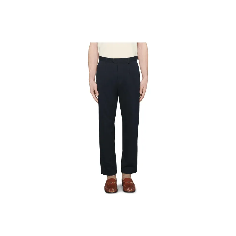 GUCCI Casual Pants Men's Dark Blue-3