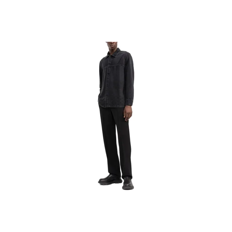 OFF WHITE Shirts Men Gray Black-1