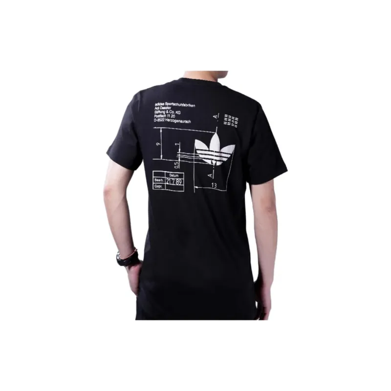 Adidas Originals T Shirts Men Black-3