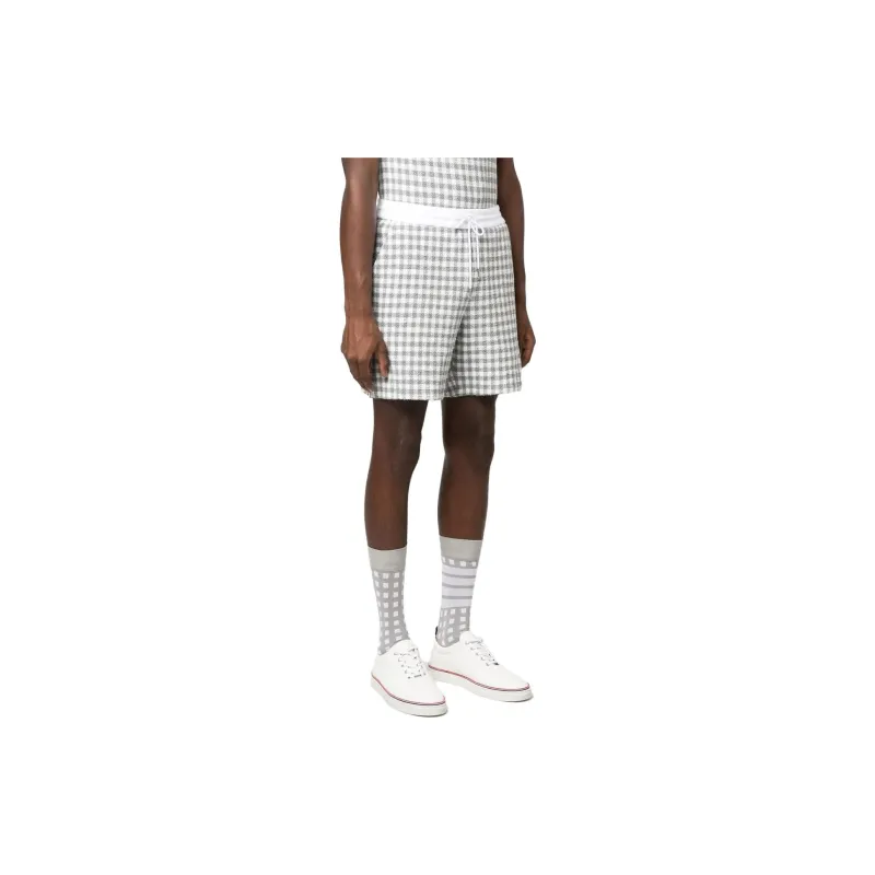 THOM BROWNE Gingham check Track Shorts-3